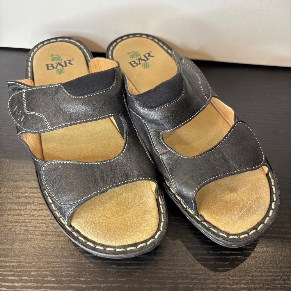 BÄR (Baer) Germany Leather Sandals UK 5.5 EU 38.5 Barefoot Feel Toe Freedom EUC